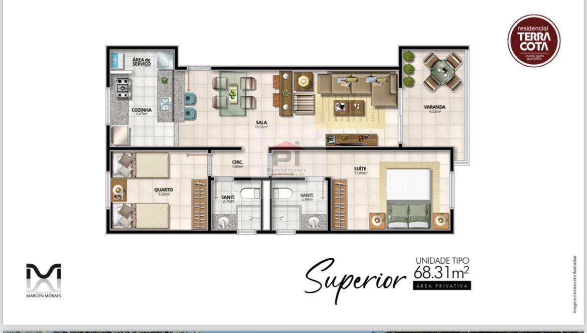 Apartamento à venda com 2 quartos, 68m² - Foto 14