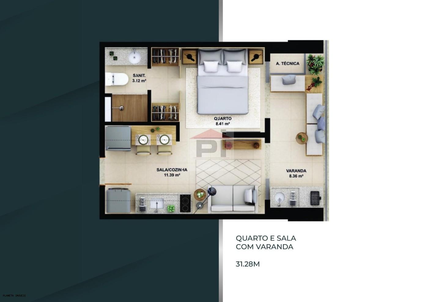 Apartamento, 1 quarto, 31 m² - Foto 6